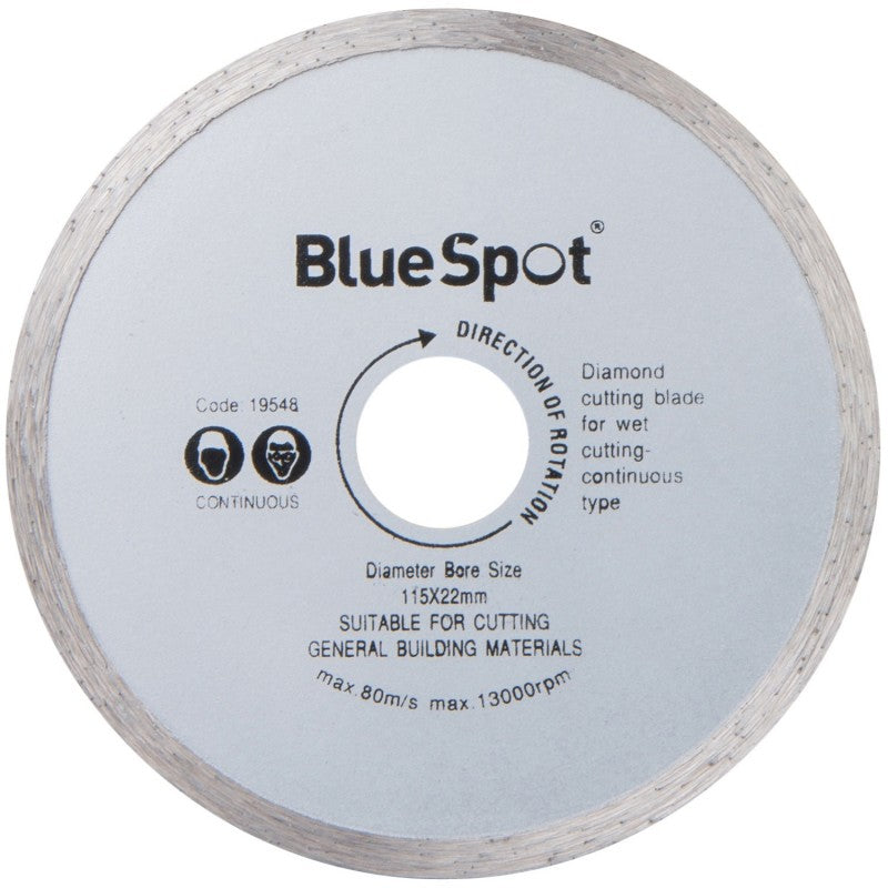 BLUE SPOT DIAMOND CONTINUOUS RIM CUTTING DISC 115MM 2PK