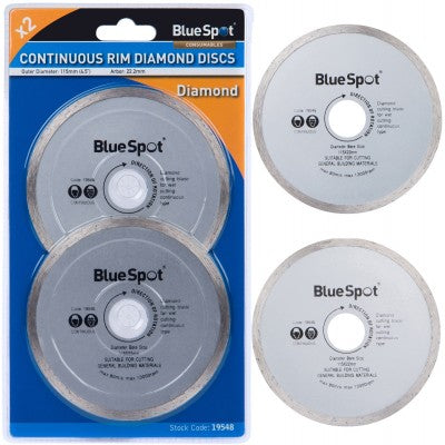 BLUE SPOT DIAMOND CONTINUOUS RIM CUTTING DISC 115MM 2PK